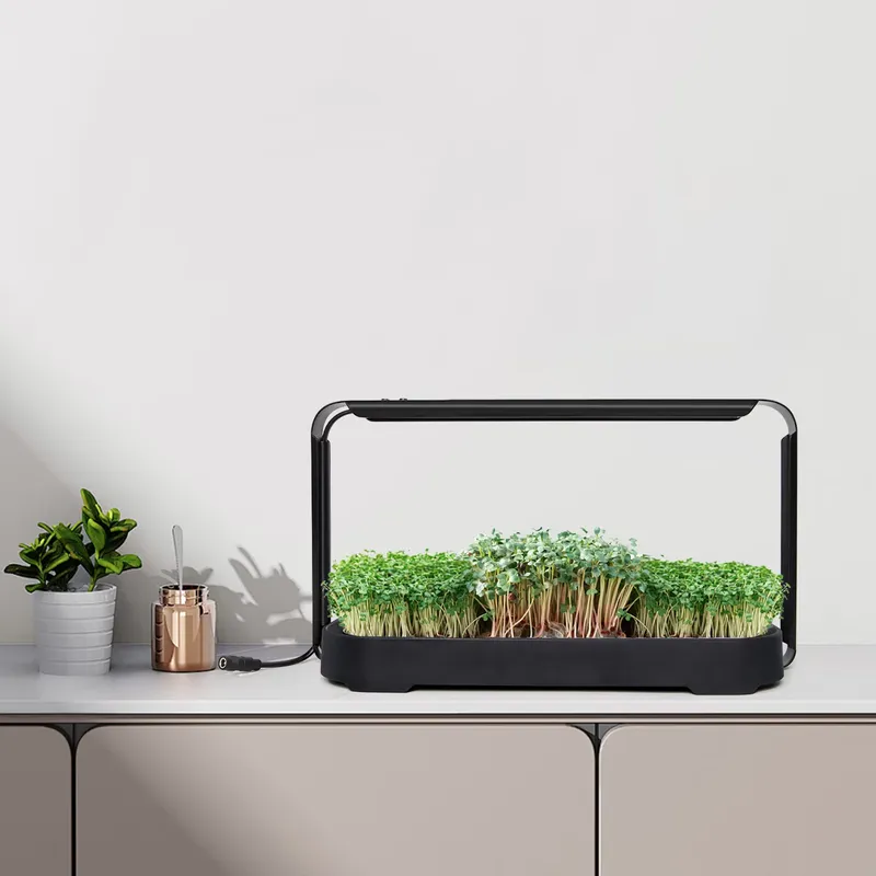 Indoor Garden Kit - マイクログリーン自動給水水耕栽培プランター育成システム（育成ライト付き）-エコフレンドリーな室内デスクガーデンキット