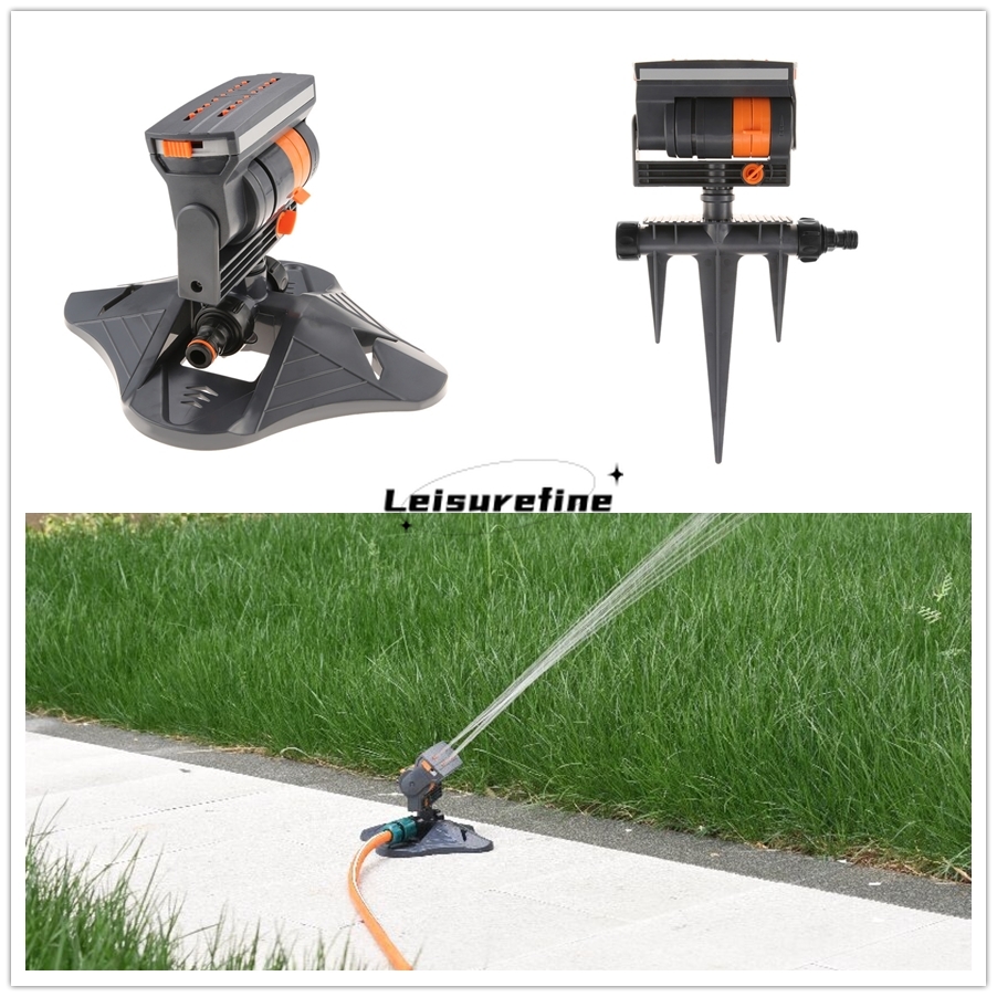 Plant Sensor - 自動庭園スプリンクラー スイング調整可能な流量 大範囲灌漑散水システム 回転式芝生庭屋外植栽用