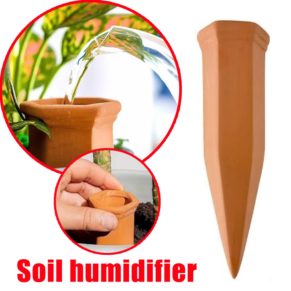 Plant Sensor - テラコッタ自動散水装置 植物散水システム 植木鉢挿入式散水ステーク 鉢植えに適しています
