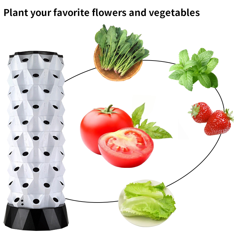 スマートファーム水耕栽培キット自動給水垂直庭園室内園芸システ - Hydroponic Tower のレビューと価格