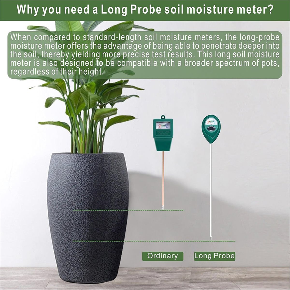 LNHFロングプローブ深層土壌水分計、水位モニターインジケー - Plant Sensor のレビューと価格