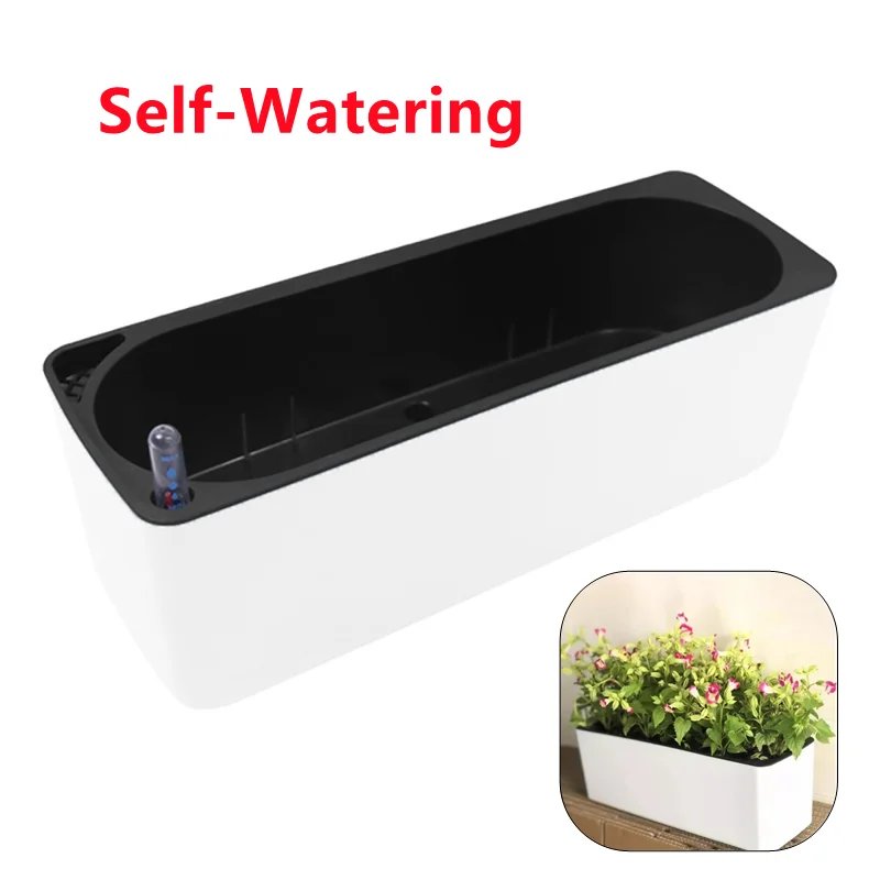 長方形怠惰な植木鉢鉢植え水耕プラスチック植木鉢 + 水位イン - Hydroponic Grow Pod のレビューと価格