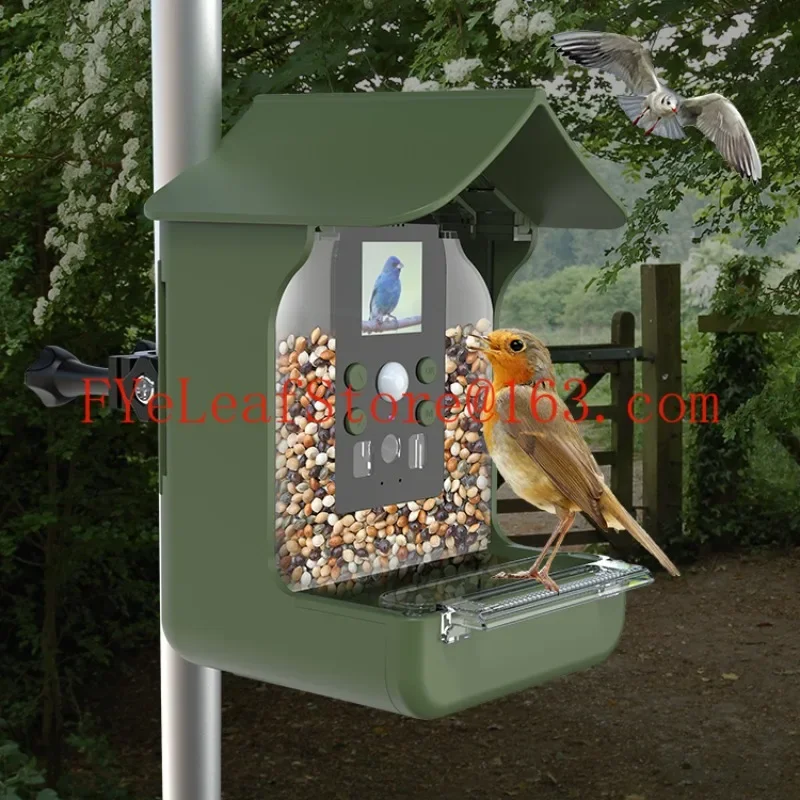 防水屋外ガーデン野生動物カメラ内蔵マイク付きスマートフィーダ - Garden Camera のレビューと価格